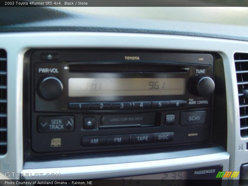 Black / Stone 2003 Toyota 4Runner SR5 4x4