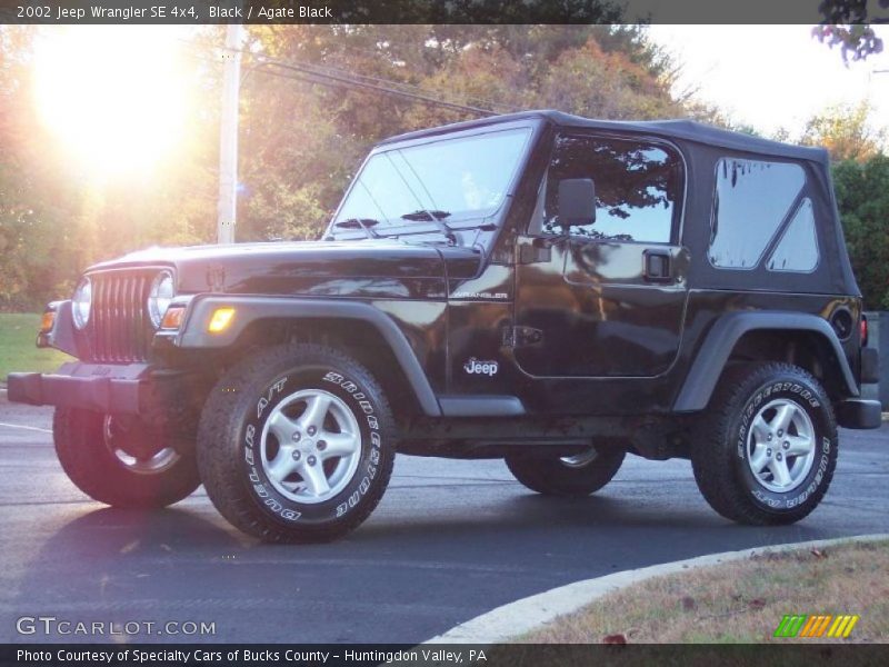 Black / Agate Black 2002 Jeep Wrangler SE 4x4