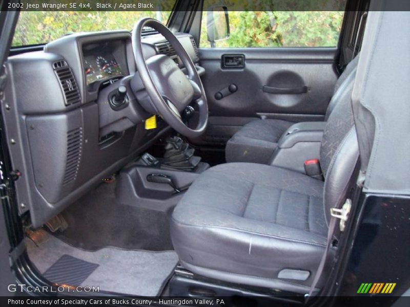  2002 Wrangler SE 4x4 Agate Black Interior