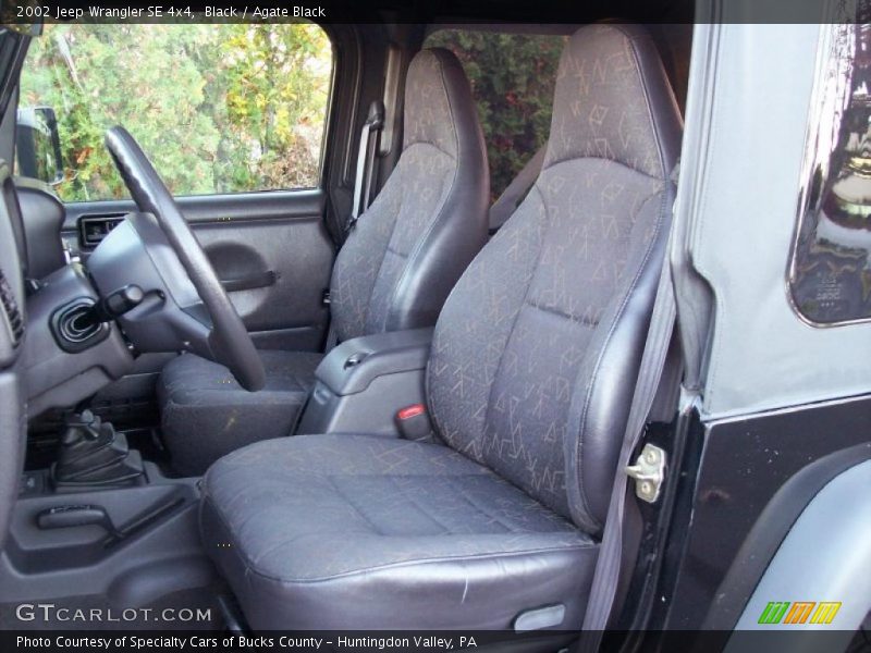  2002 Wrangler SE 4x4 Agate Black Interior