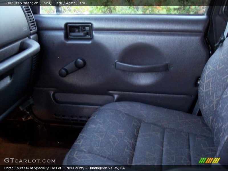  2002 Wrangler SE 4x4 Agate Black Interior