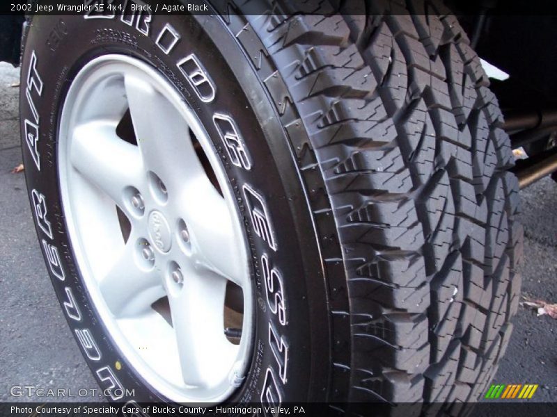 Black / Agate Black 2002 Jeep Wrangler SE 4x4