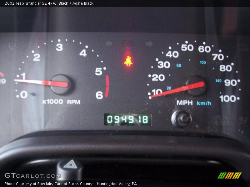  2002 Wrangler SE 4x4 SE 4x4 Gauges