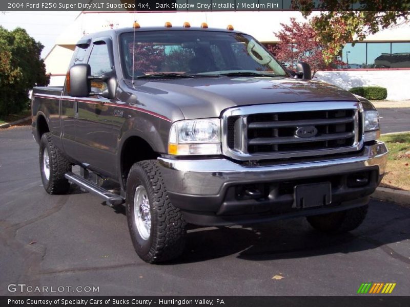 Dark Shadow Grey Metallic / Medium Flint 2004 Ford F250 Super Duty XLT SuperCab 4x4
