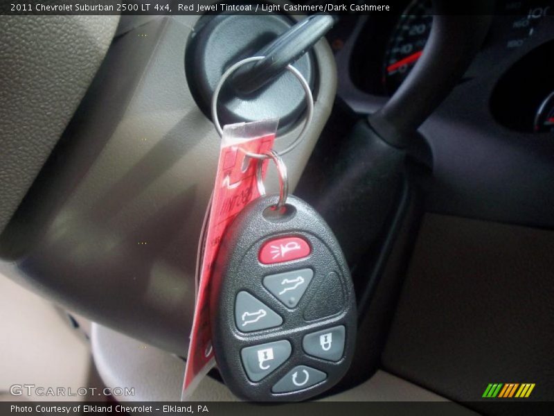 Red Jewel Tintcoat / Light Cashmere/Dark Cashmere 2011 Chevrolet Suburban 2500 LT 4x4