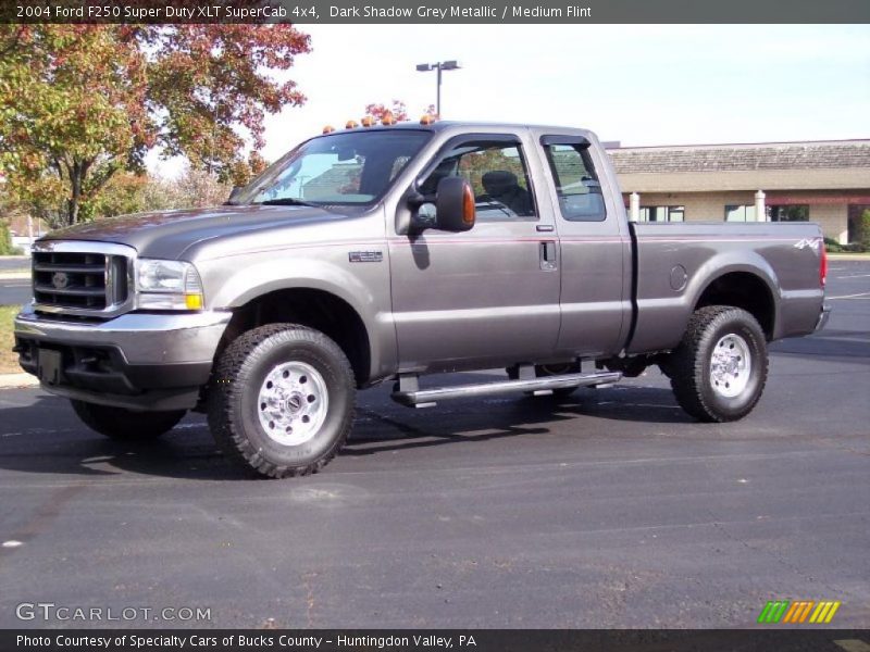 Dark Shadow Grey Metallic / Medium Flint 2004 Ford F250 Super Duty XLT SuperCab 4x4