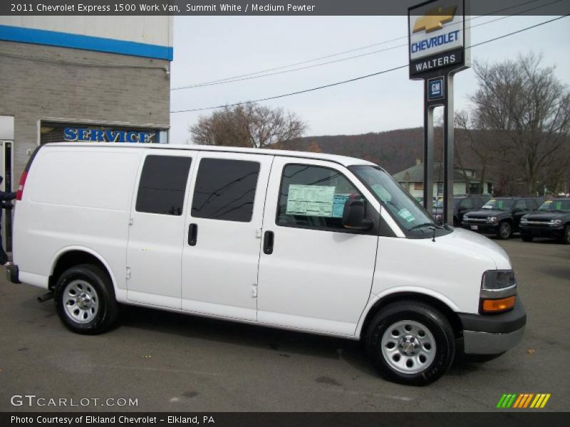 Summit White / Medium Pewter 2011 Chevrolet Express 1500 Work Van