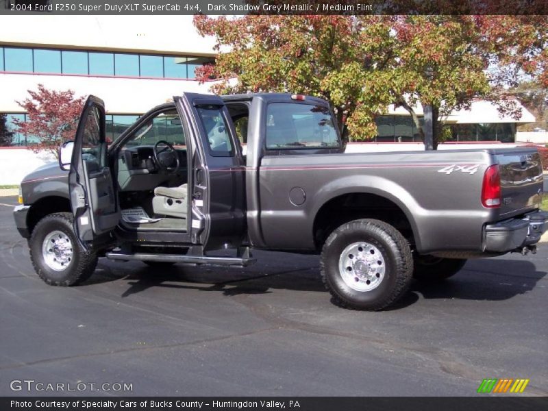 Dark Shadow Grey Metallic / Medium Flint 2004 Ford F250 Super Duty XLT SuperCab 4x4