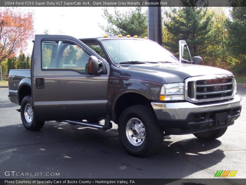 Dark Shadow Grey Metallic / Medium Flint 2004 Ford F250 Super Duty XLT SuperCab 4x4