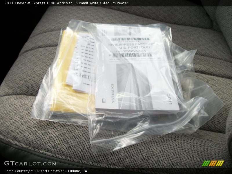 Summit White / Medium Pewter 2011 Chevrolet Express 1500 Work Van