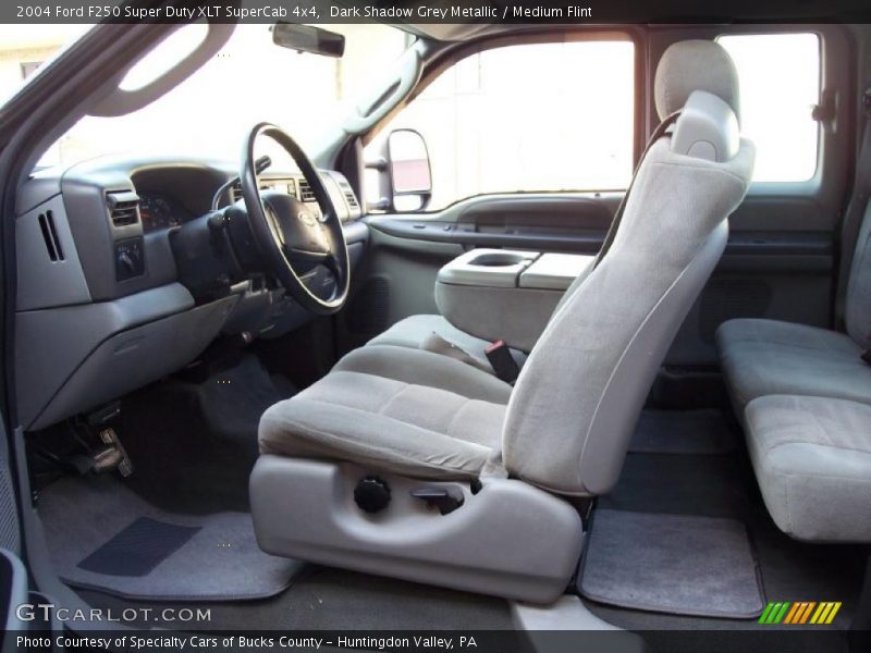  2004 F250 Super Duty XLT SuperCab 4x4 Medium Flint Interior