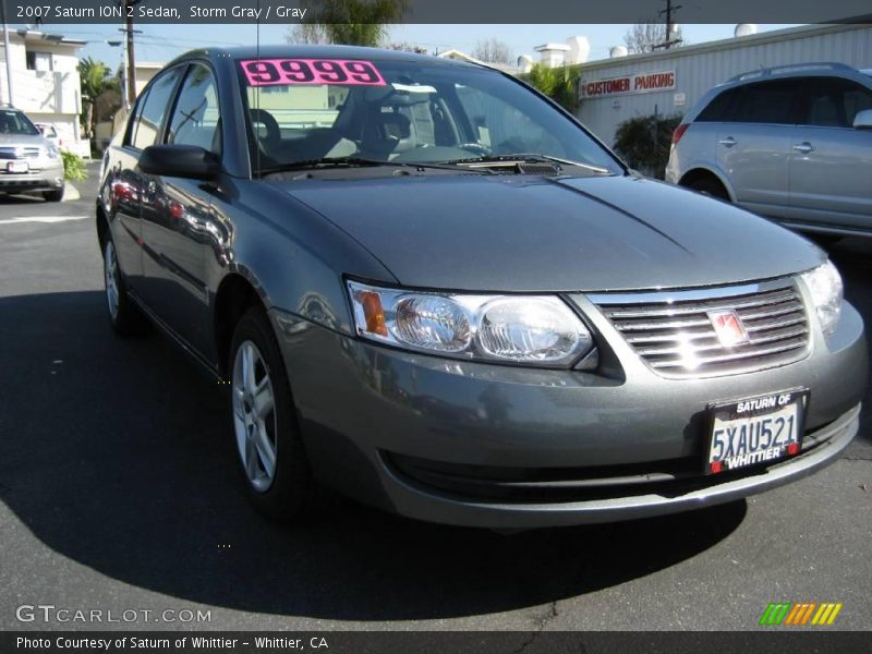 Storm Gray / Gray 2007 Saturn ION 2 Sedan