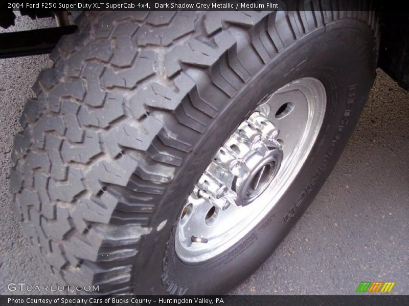 Dark Shadow Grey Metallic / Medium Flint 2004 Ford F250 Super Duty XLT SuperCab 4x4