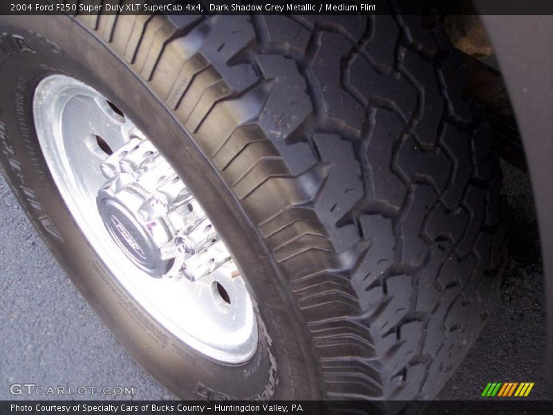 Dark Shadow Grey Metallic / Medium Flint 2004 Ford F250 Super Duty XLT SuperCab 4x4