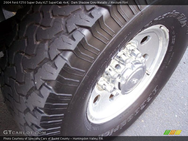 Dark Shadow Grey Metallic / Medium Flint 2004 Ford F250 Super Duty XLT SuperCab 4x4