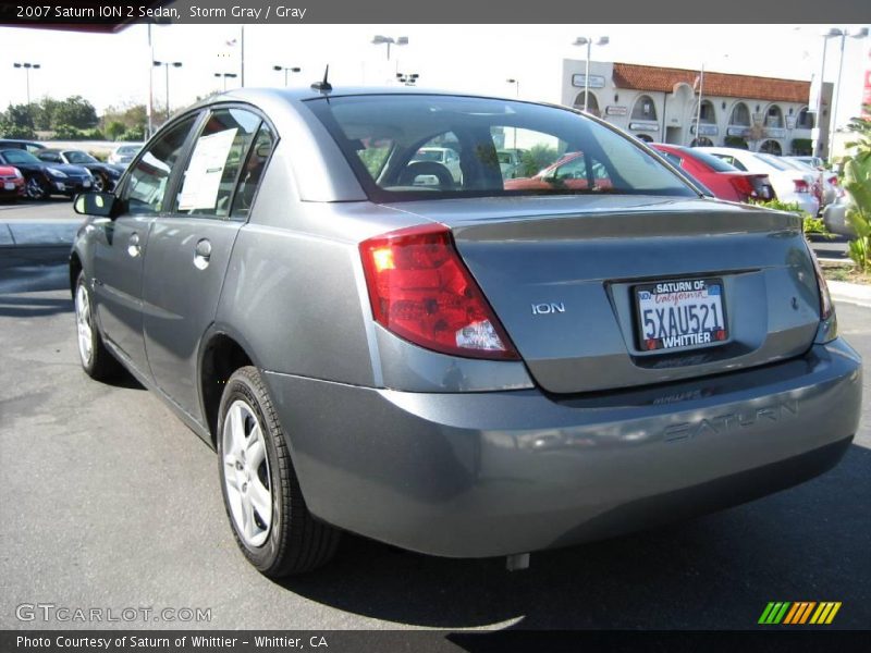 Storm Gray / Gray 2007 Saturn ION 2 Sedan