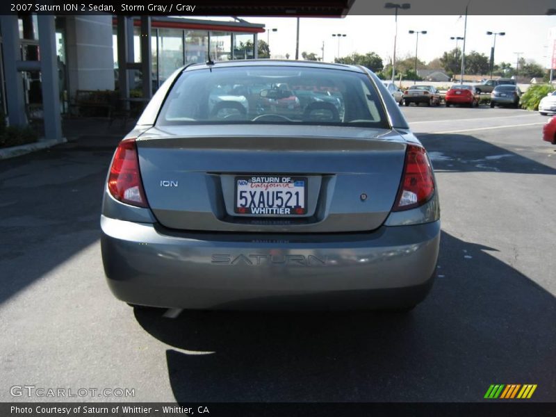 Storm Gray / Gray 2007 Saturn ION 2 Sedan