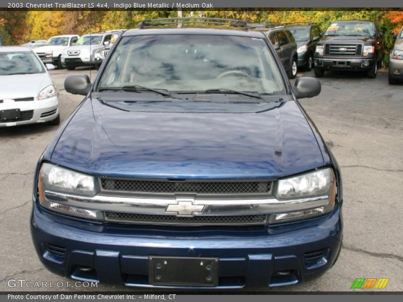 Indigo Blue Metallic / Medium Oak 2003 Chevrolet TrailBlazer LS 4x4