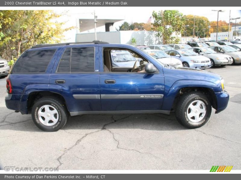 Indigo Blue Metallic / Medium Oak 2003 Chevrolet TrailBlazer LS 4x4