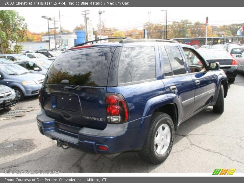 Indigo Blue Metallic / Medium Oak 2003 Chevrolet TrailBlazer LS 4x4