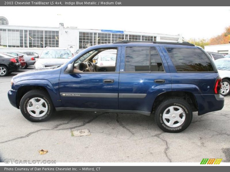 Indigo Blue Metallic / Medium Oak 2003 Chevrolet TrailBlazer LS 4x4