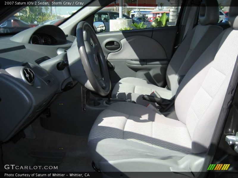 Storm Gray / Gray 2007 Saturn ION 2 Sedan
