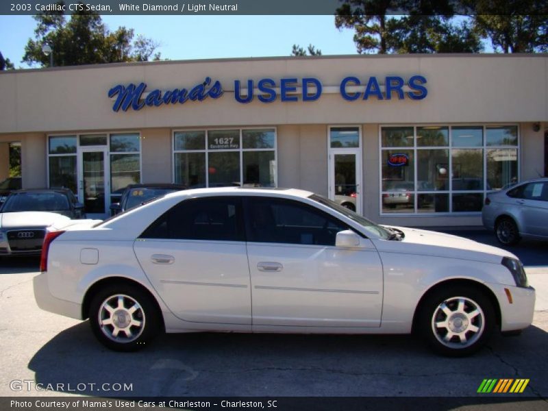 White Diamond / Light Neutral 2003 Cadillac CTS Sedan