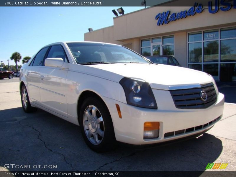 White Diamond / Light Neutral 2003 Cadillac CTS Sedan