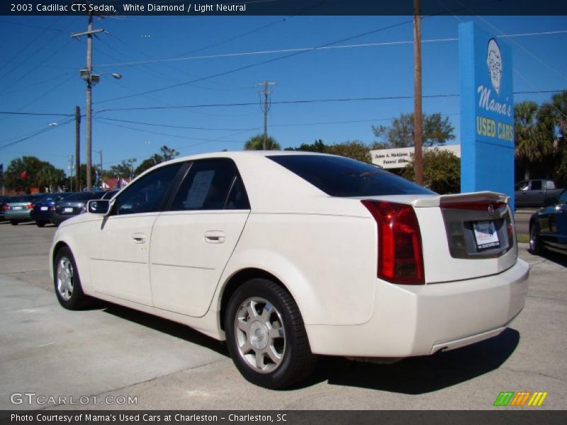 White Diamond / Light Neutral 2003 Cadillac CTS Sedan