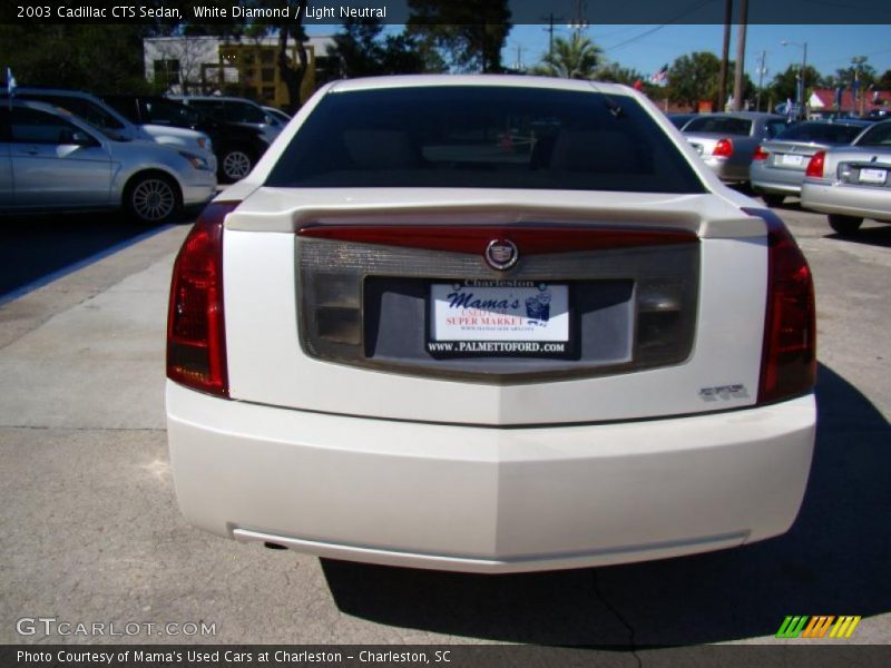 White Diamond / Light Neutral 2003 Cadillac CTS Sedan