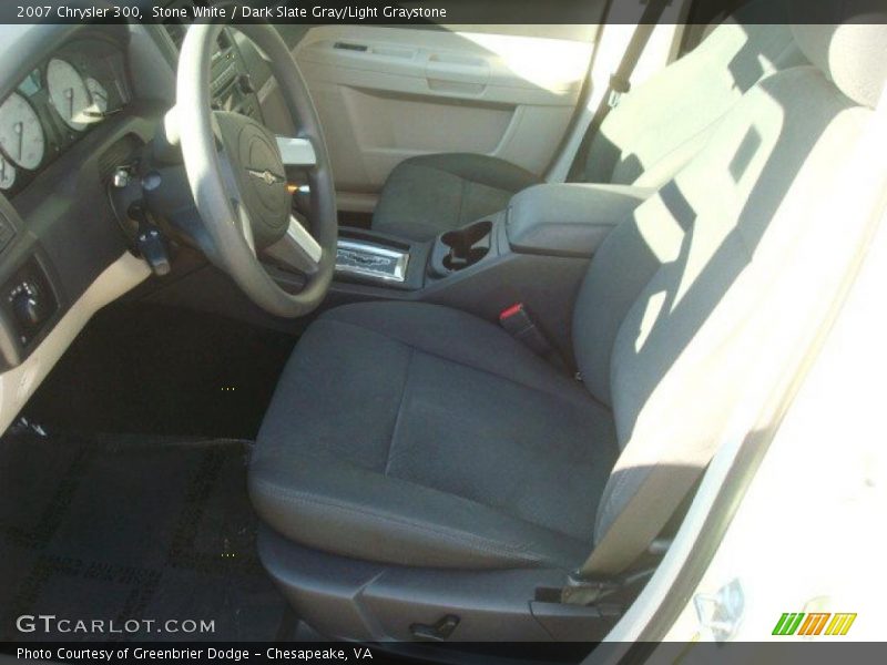 Stone White / Dark Slate Gray/Light Graystone 2007 Chrysler 300