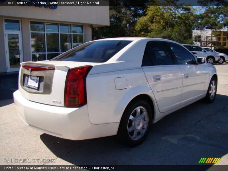 White Diamond / Light Neutral 2003 Cadillac CTS Sedan