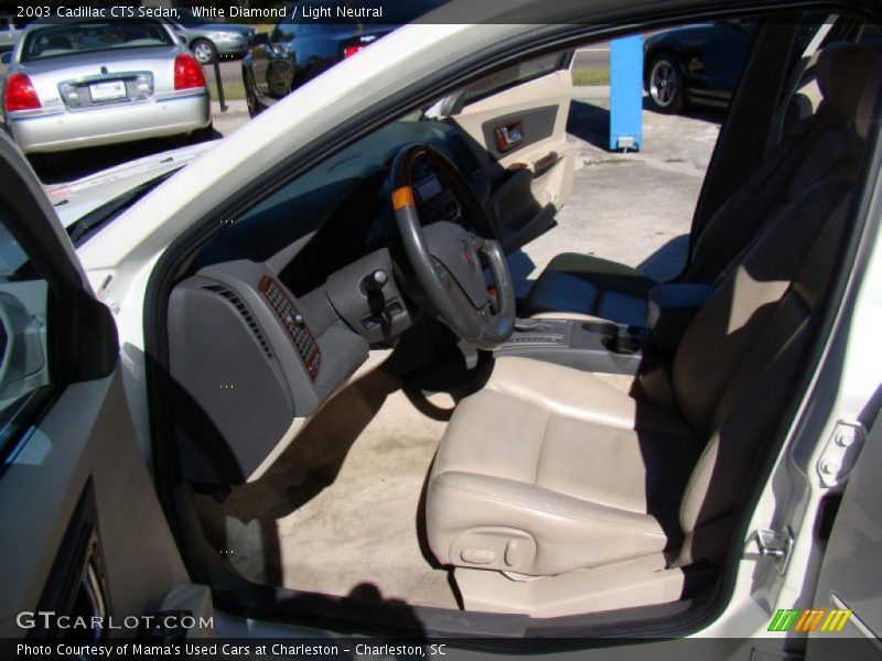 White Diamond / Light Neutral 2003 Cadillac CTS Sedan