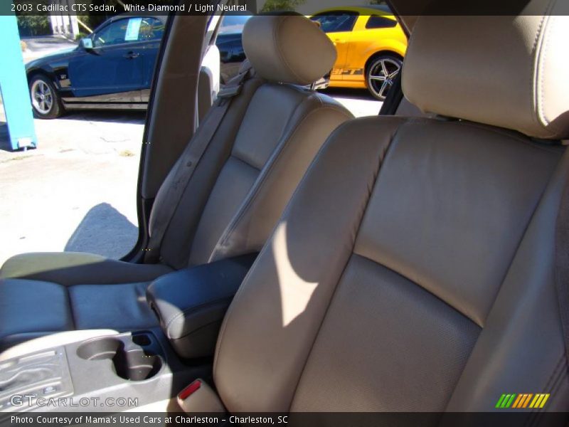 White Diamond / Light Neutral 2003 Cadillac CTS Sedan