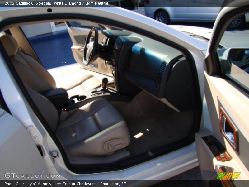 White Diamond / Light Neutral 2003 Cadillac CTS Sedan
