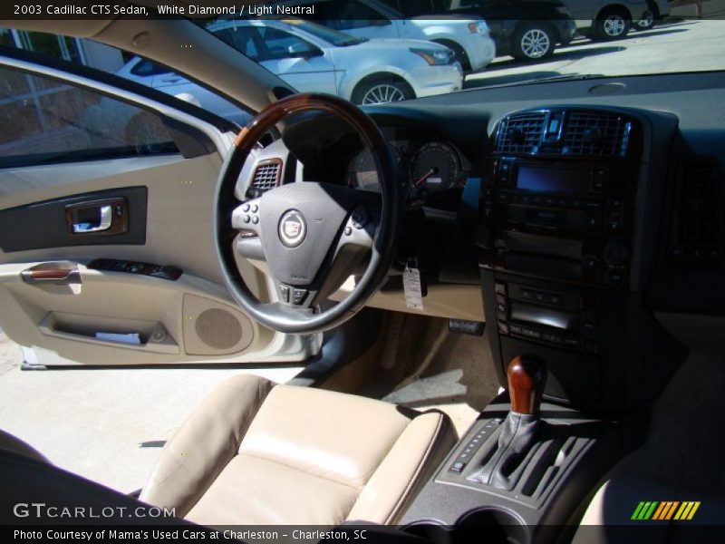 White Diamond / Light Neutral 2003 Cadillac CTS Sedan