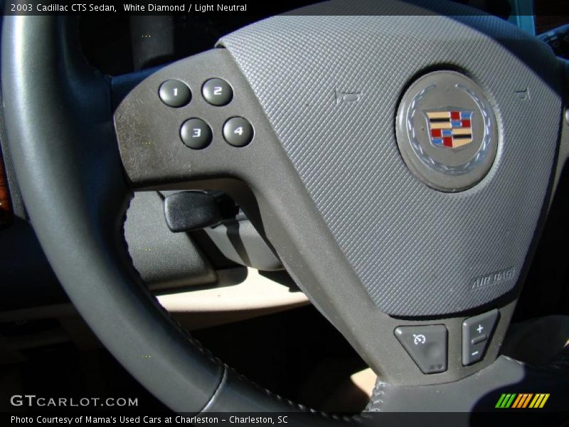 White Diamond / Light Neutral 2003 Cadillac CTS Sedan