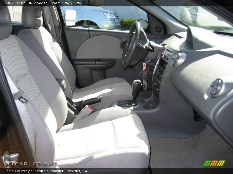 Storm Gray / Gray 2007 Saturn ION 2 Sedan
