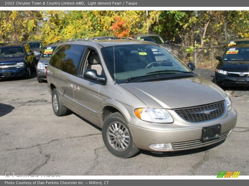 Light Almond Pearl / Taupe 2003 Chrysler Town & Country Limited AWD
