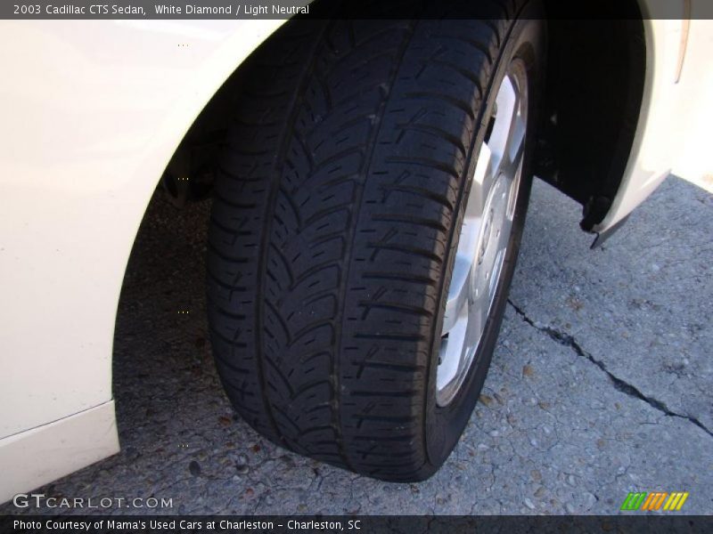White Diamond / Light Neutral 2003 Cadillac CTS Sedan