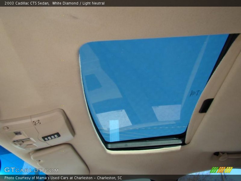 Sunroof of 2003 CTS Sedan