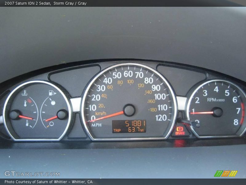 Storm Gray / Gray 2007 Saturn ION 2 Sedan