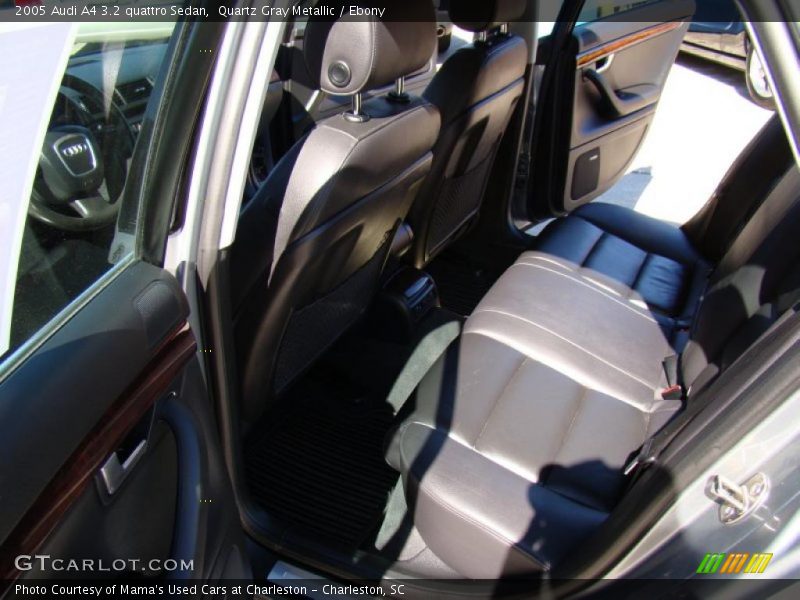 Quartz Gray Metallic / Ebony 2005 Audi A4 3.2 quattro Sedan