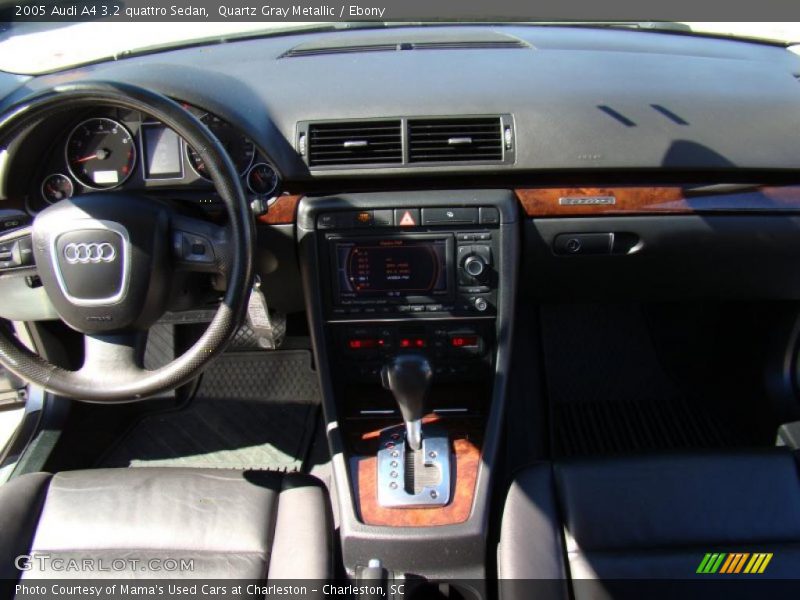 Quartz Gray Metallic / Ebony 2005 Audi A4 3.2 quattro Sedan
