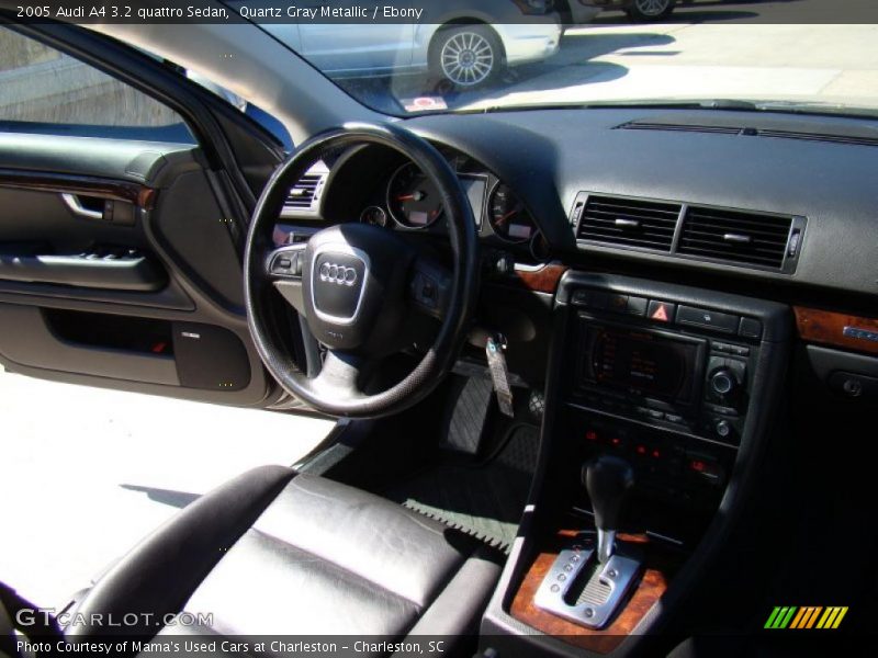 Quartz Gray Metallic / Ebony 2005 Audi A4 3.2 quattro Sedan