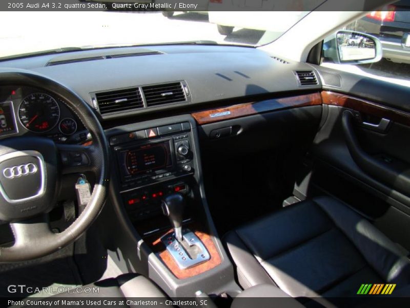 Quartz Gray Metallic / Ebony 2005 Audi A4 3.2 quattro Sedan