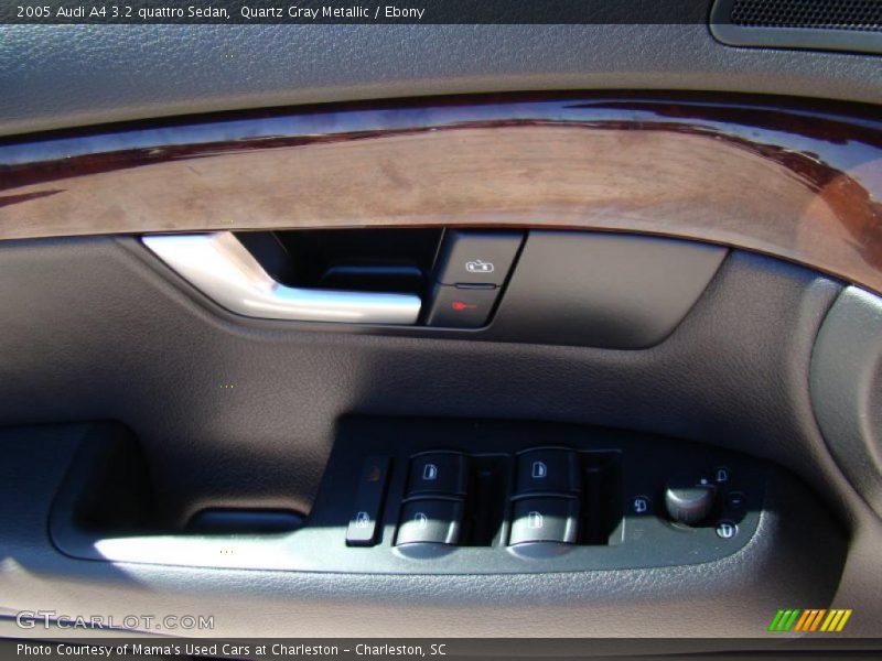 Quartz Gray Metallic / Ebony 2005 Audi A4 3.2 quattro Sedan