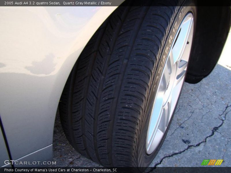 Quartz Gray Metallic / Ebony 2005 Audi A4 3.2 quattro Sedan