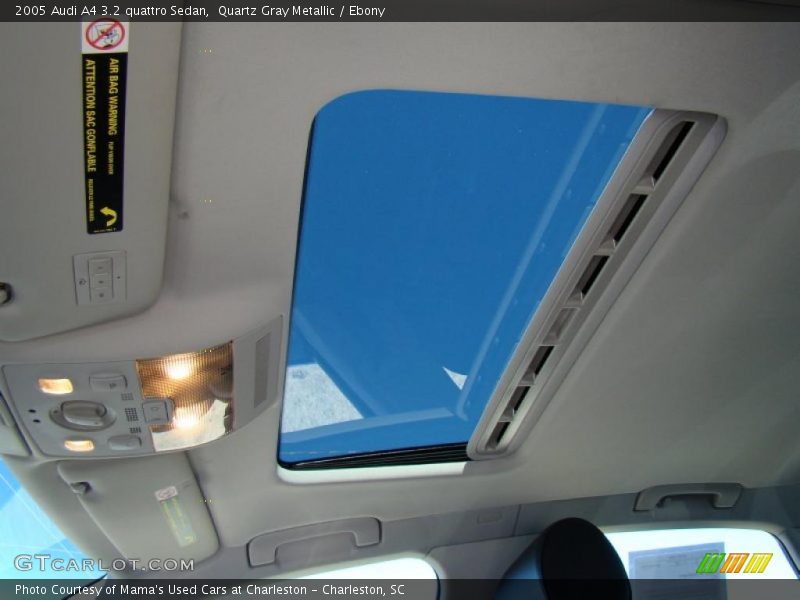 Sunroof of 2005 A4 3.2 quattro Sedan