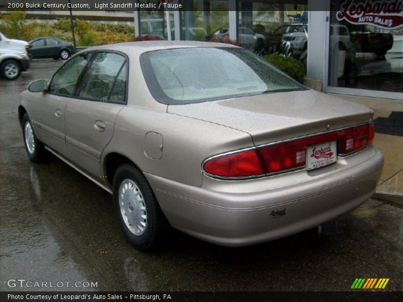 Light Sandrift Metallic / Taupe 2000 Buick Century Custom